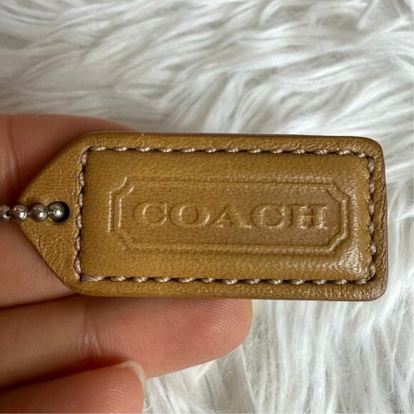1.5" y2k COACH Vintage Fob Bag Charm Hang tag Hangtag - Picture 1 of 2
